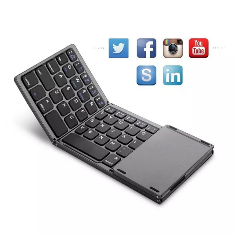 Mini teclado plegable Tablet Teléfono Computadora Inalámbrico  Bluetooth Botón multifunción