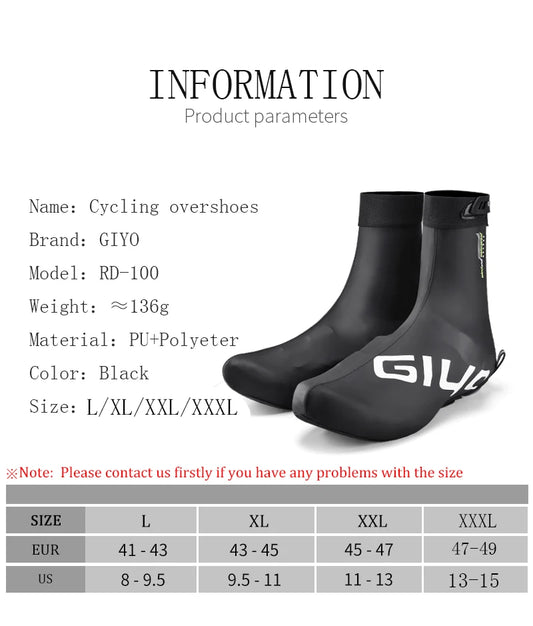 🚴‍♂️🔥 Cubiertas Impermeables GIYO – Protege tus Zapatos al Máximo 🌧️✅