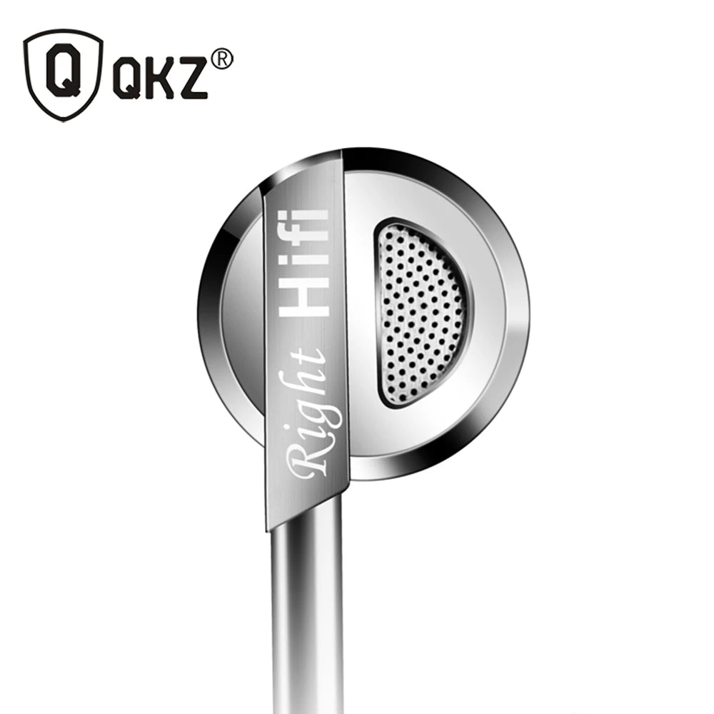 Auriculares QKZ DM9 de aleación de zinc, auriculares HiFi, auriculares internos, auriculares de graves metálicos para DJ, MP3, auriculares estéreo