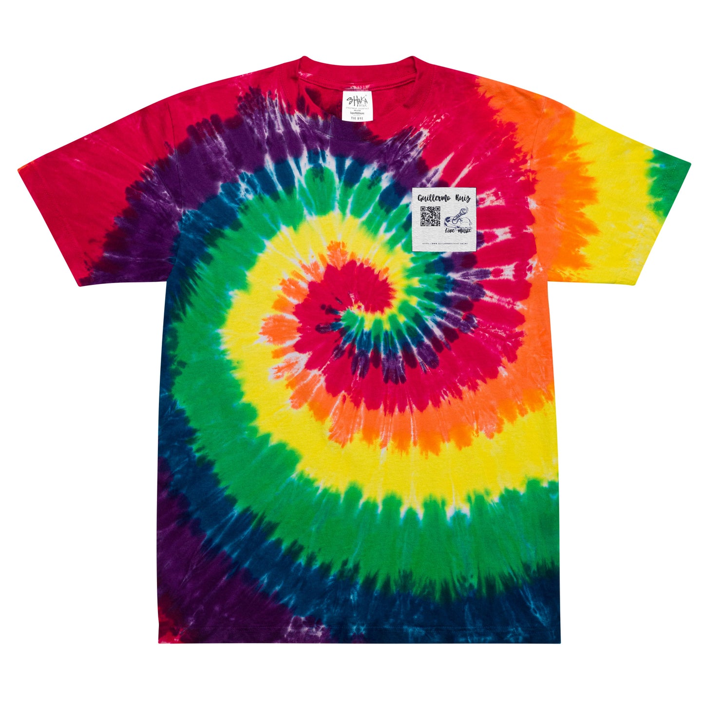 Camiseta oversize con efecto tie dye