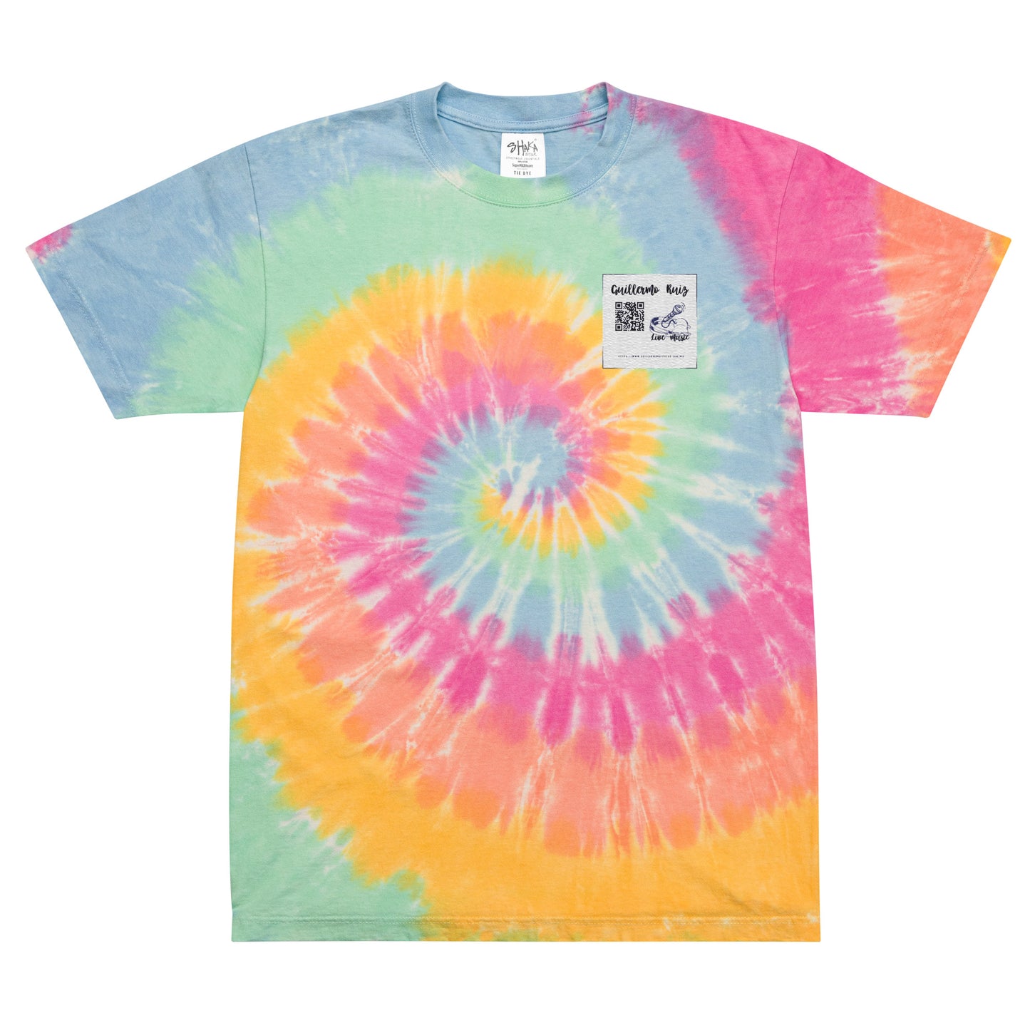 Camiseta oversize con efecto tie dye